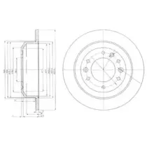BG4138 DELPHI Тормозной диск