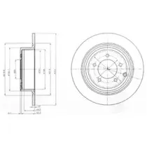 BG4169 DELPHI Тормозной диск