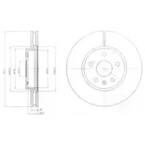 BG4189 DELPHI Тормозной диск