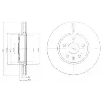 BG4189C DELPHI Тормозной диск