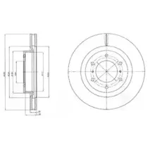 BG4228 DELPHI Тормозной диск