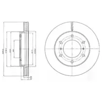 BG4229 DELPHI Тормозной диск
