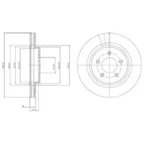 BG4240C DELPHI Тормозной диск