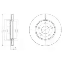 BG4248 DELPHI Тормозной диск