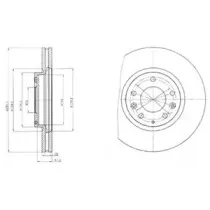 BG4256 DELPHI Тормозной диск
