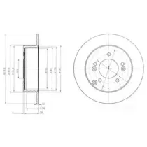 BG4260 DELPHI Тормозной диск
