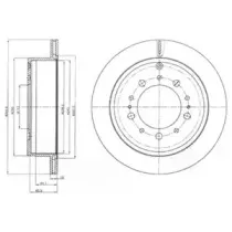 BG4275 DELPHI Тормозной диск