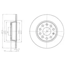 BG4324C DELPHI Тормозной диск