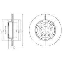 BG4325C DELPHI Тормозной диск