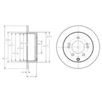 BG4327 DELPHI Тормозной диск