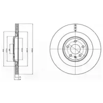BG4387C DELPHI Тормозной диск