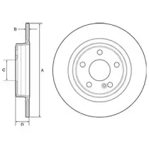 BG4558C DELPHI Тормозной диск