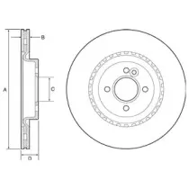 BG4568C DELPHI Тормозной диск