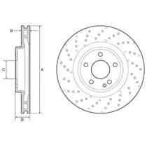 BG4658C DELPHI Тормозной диск