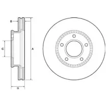BG4663C DELPHI Тормозной диск