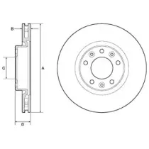 BG4674C DELPHI Тормозной диск