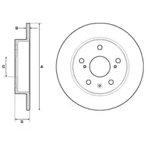 BG4709C DELPHI Тормозной диск