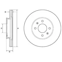BG4744C DELPHI Тормозной диск