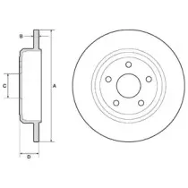 BG4772C DELPHI Тормозной диск