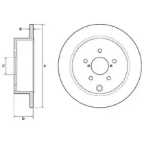 BG4776C DELPHI Тормозной диск