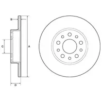 BG4798C DELPHI Тормозной диск