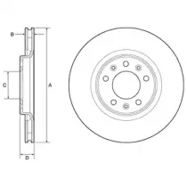 BG4806C DELPHI Тормозной диск