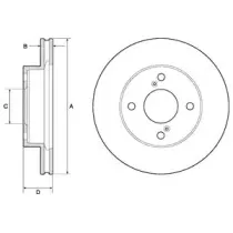 BG4810C DELPHI Тормозной диск