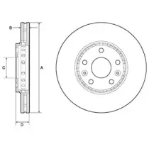 BG4815C DELPHI Тормозной диск
