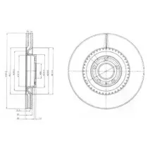 BG9003 DELPHI Тормозной диск