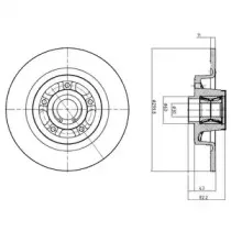 BG9023RSC DELPHI Тормозной диск