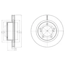 BG9067 DELPHI Тормозной диск