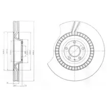 BG9070C DELPHI Тормозной диск