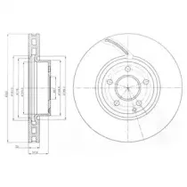 BG9075C DELPHI Тормозной диск