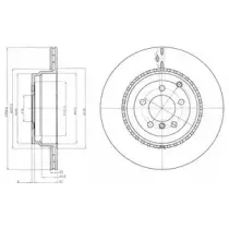 BG9080C DELPHI Тормозной диск