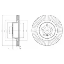 BG9081C DELPHI Тормозной диск