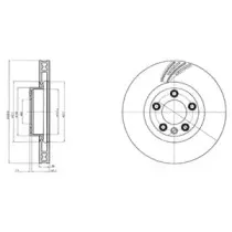 BG9100 DELPHI Тормозной диск