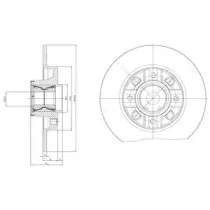 BG9116RSC DELPHI Тормозной диск