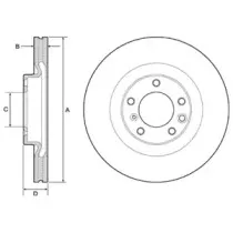 BG9119C DELPHI Тормозной диск