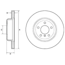 BG9129C DELPHI Тормозной диск