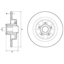 BG9133RS DELPHI Тормозной диск