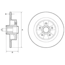 BG9136RSC DELPHI Тормозной диск
