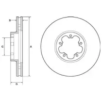 BG9142C DELPHI Тормозной диск
