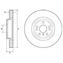 BG9148C DELPHI Тормозной диск