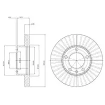 BG9692 DELPHI Тормозной диск