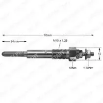 HDS247 DELPHI Свеча накаливания