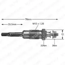 HDS267 DELPHI Свеча накаливания