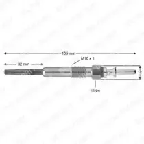 HDS372 DELPHI Свеча накаливания