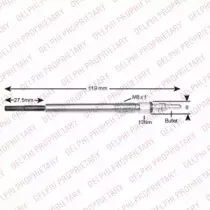 HDS424 DELPHI Свеча накаливания