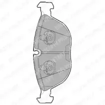 LP1002 DELPHI Комплект тормозных колодок, дисковый тормоз