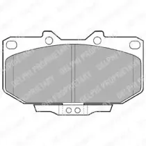 LP1056 DELPHI Комплект тормозных колодок, дисковый тормоз